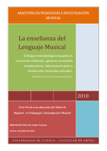 5. La enseñanza del lenguaje musical autor Jimena Peñaherrera Wilches