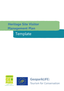 Heritage Site Visitor Management Plan Template