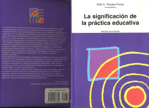 La significación de la práctica educativa R. Perales