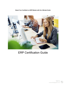 ERP Preparation Guide