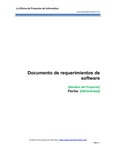 PMOInformatica Documento de requerimientos de software plantilla
