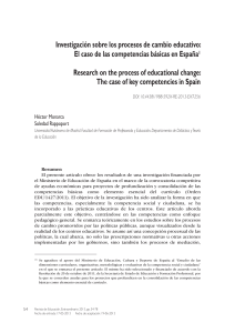 2013 MONARCA Investigación sobre los procesos de cambio educativo El caso de las competencias básicas en España
