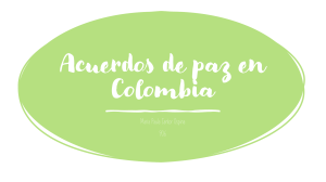 Acuerdos de paz en Colombia