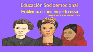 mujeres importantes de historia- educación socioemocional. miss myryam.primaria