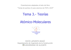 Tema 3.- Teorias Atomico-Moleculares