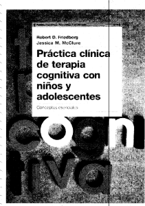 Práctica Clínica de Terapia Cognitiva con Niños