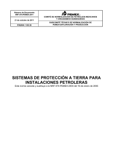 PEMEX- SISTEMAS DE PROTECCION A TIERRA INST PETROLERAS