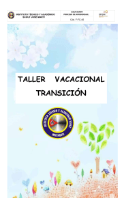 TALLER VACACIONAL ESPAÑOL Y MATEMÁTICAS - TRANSICIÓN 2