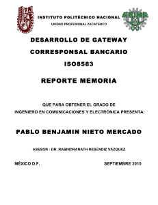 DESARROLLO DE GATEWAY ISO8583