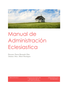 Manual de Administraci&oacute;n Eclesi&aacute;stica