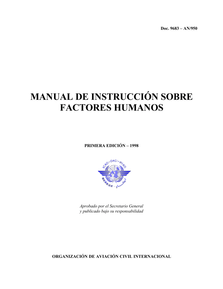 Manual De Instrucción FACTORES HUMANOS (OACI)