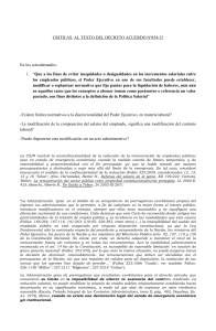 Críticas al Decreto Provincial N° 854/2015 - 