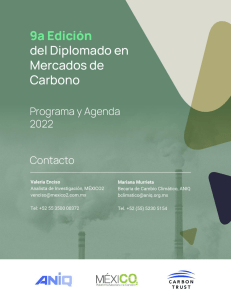 Programa Diplomado en Mercados de Carbono 9a edición