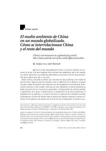 el medio ambiente de china en un mundo globalizado como se interrelacionan china y el resto del mundo (1)
