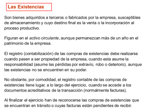 existencias