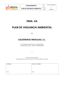 PMA-VA- PLAN DE VIGILANCIA AMBIENTAL   Rev 00  GENERICO