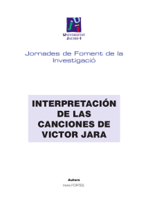 Análisis canciones Víctor Jara