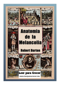 La anatomia de la melancolia.Robert Burton 