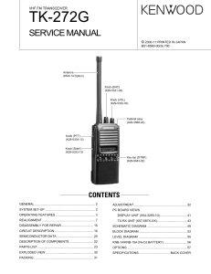 manual de servicio TK-272g