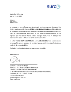 Carta Fabio Saldarriaga
