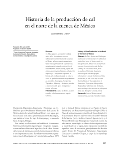 Historia de la producción de cal en el norte de la cuenca de México