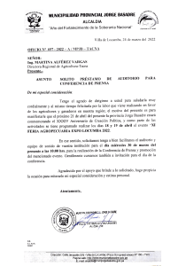 Oficio N°057 - 2022 - A MPJB - Tacna