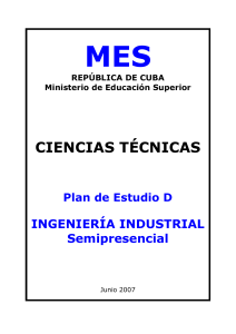 PLAN D INDUSTRIAL SEMIPRESENCIAL