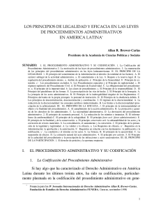 BREWER PRINCIPIOS DE LEGALIDAD Y EFICACIA  PONENCIA IV JORNADAS FUNEDA 1998