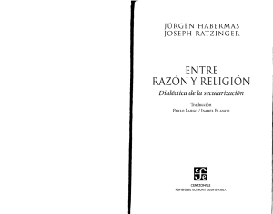 Habermas - Entre razón y religión