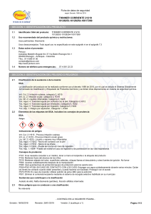 Hoja de Seguridad Thinner