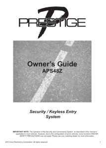 APS48Z Owners Guide Rev. 0 11.13.19
