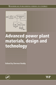 Power Plant Materials,design