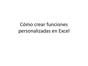 Cómo crear funciones personalizadas en Excel