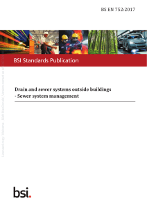 BSI Standards Publication Drain and sewe