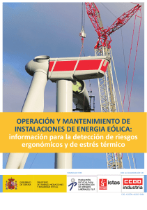 Guía OPERACIÓN Y MANTENIMIENTO DE INSTALACIONES DE ENERGIA EÓLICA