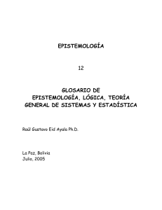 12-GLOSARIO DE EPISTEMOLOGÍA, LÓGICA, TGS Y ESTADÍSTICA