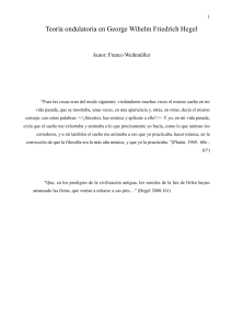 Teoría ondulatoria en George Wihelm Friedrich Hegel [Franco Weihmüller]II
