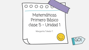 CLASE 5 MATEMATICA PARA 1° AÑO BÁSICO