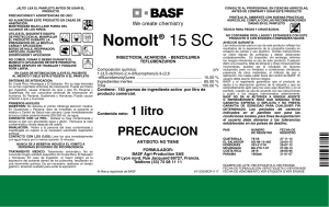 Insecticida BASF Nomolt 15 SC