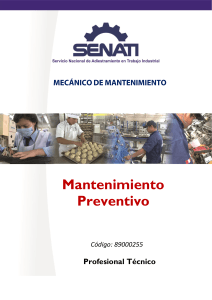 89000255 MANTENIMIENTO PREVENTIVO