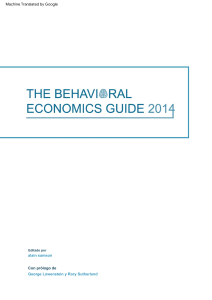 Comportamiento economico Guide 2014
