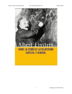 Sobre la teoria de la relatividad-Einstein Albert
