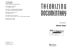 Theorizing Documentary (Michael Renov