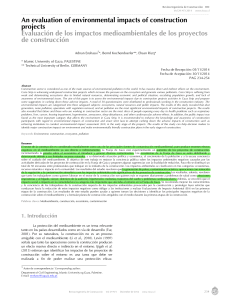 Evaluación de los impactos medioambientales de los proyectos