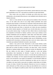 COMENTARIO LIBRO REENCONTRO de Fred Uhlmam edición Galego