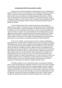 VALORACIÓN CRÍTICA DE BAJARSE AL MORO (1)