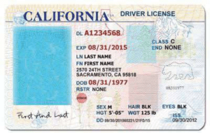 Resultado de imagen para california drivers license template