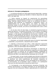 Aspectos sobre metodología en el Real Decreto 95-2022 de  Educación Infantil.