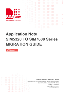 SIM5320 TO SIM7600 Series MIGRATION GUIDE V1.01