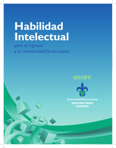Habilidad Intelectual para ingres a la Universidad Veracruzana